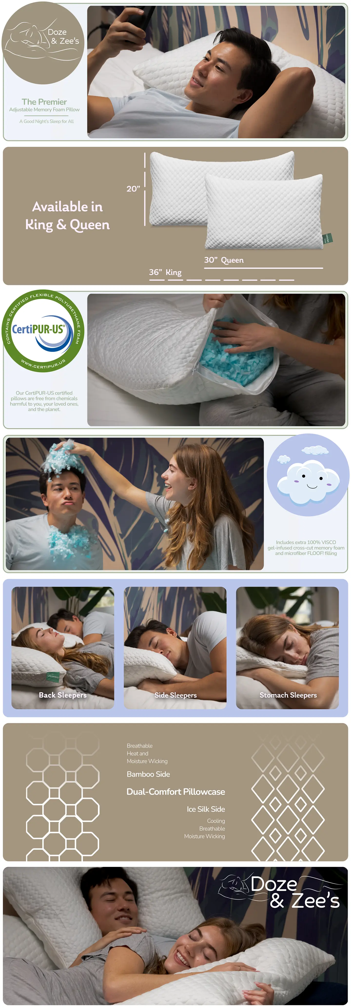 Example of Amazon A+ listing content featuring lifestyle and product photography, graphic design, and feature-focused copywriting